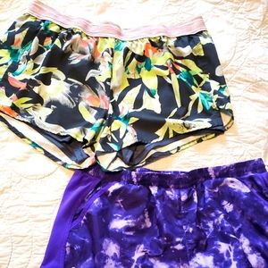 Gym shorts, lot of 2, under armour and avia xl